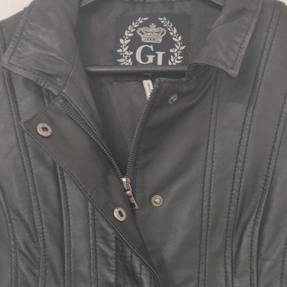 Guess Women's Black Leather Jacket